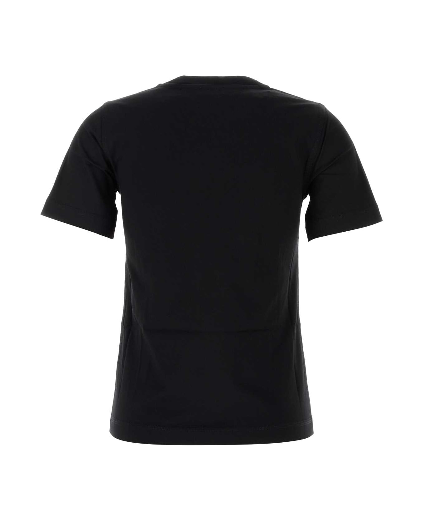 Burberry Black Cotton T-shirt - BLACK