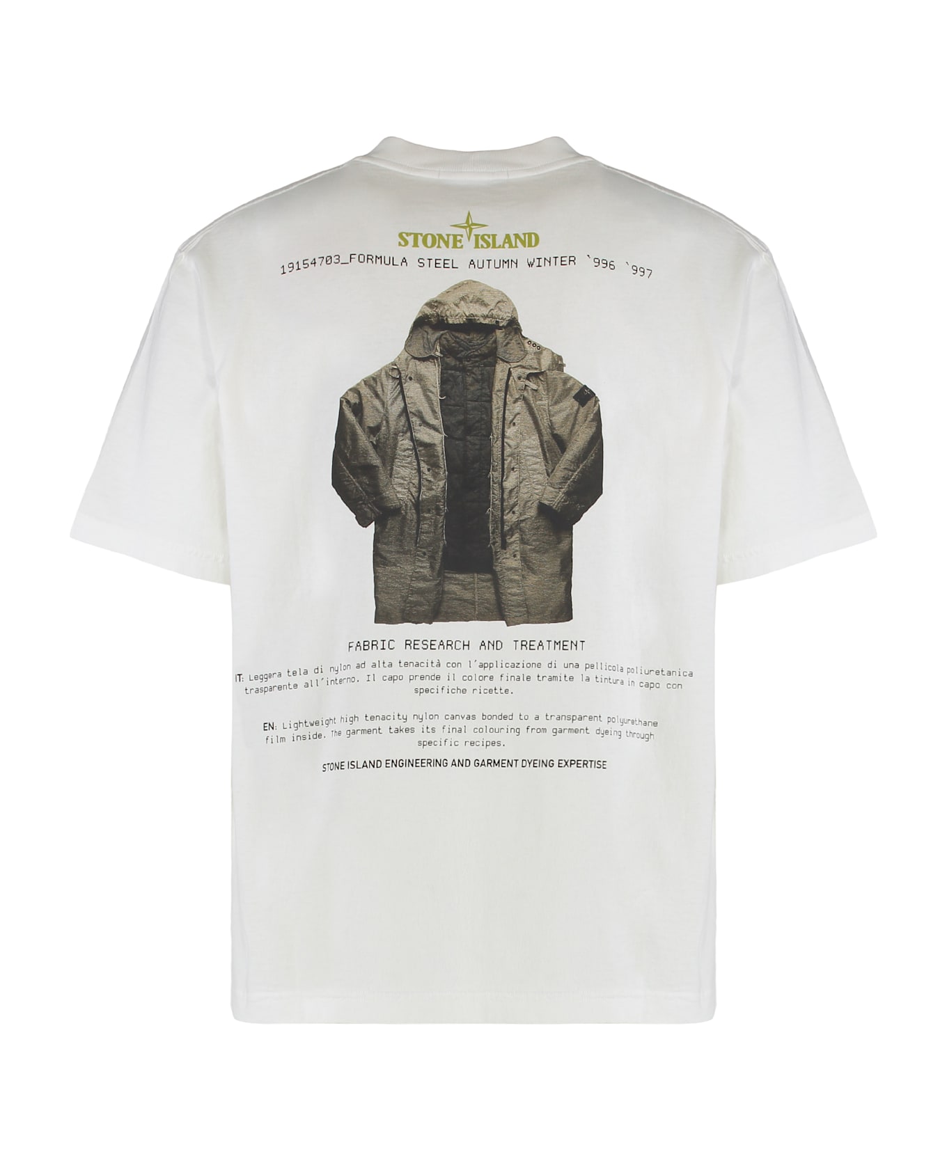 Stone Island Crew Neck T-shirt In Cotton Jersey - White