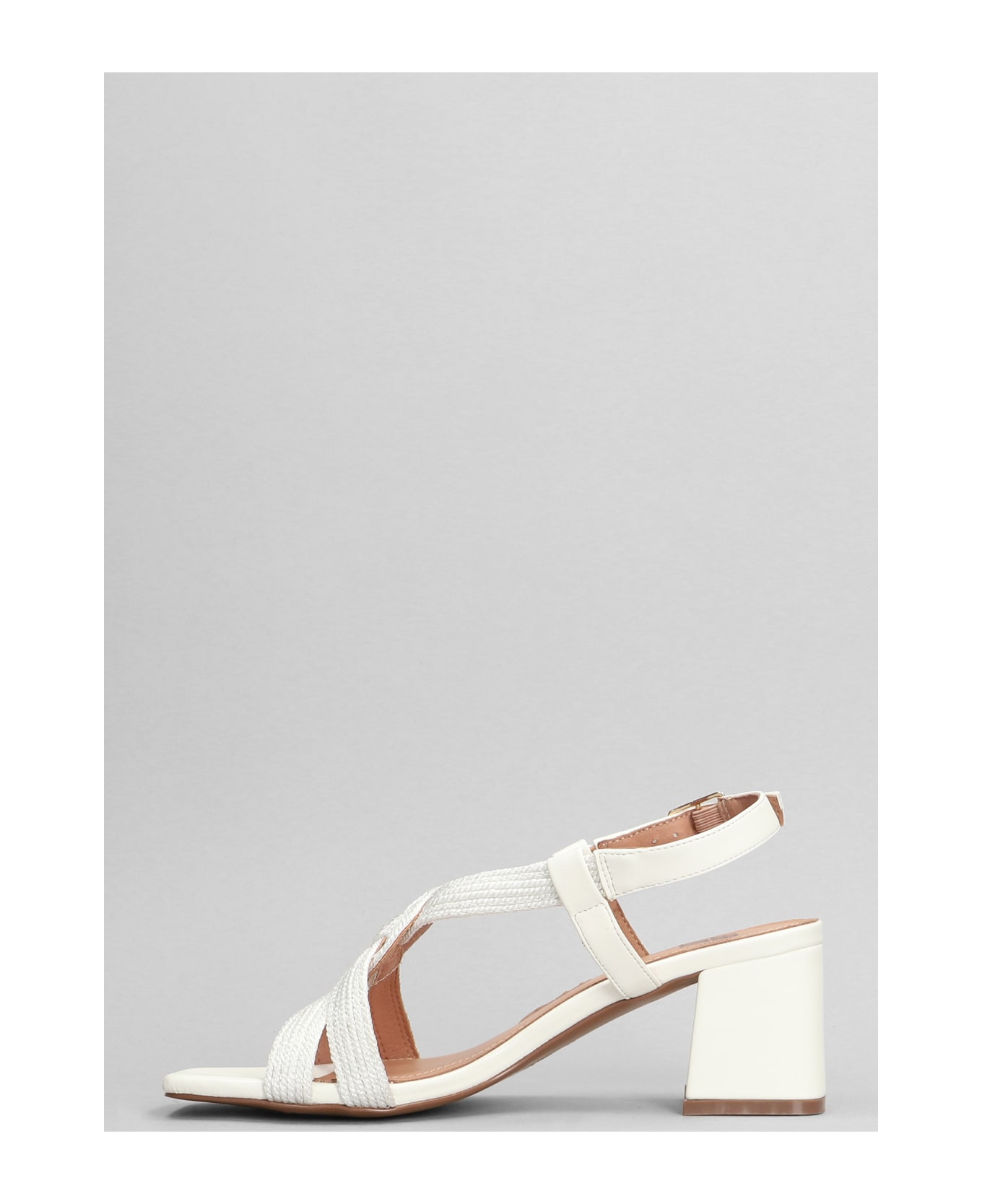 Bibi Lou Setsuko Sandals In Beige Leather - beige