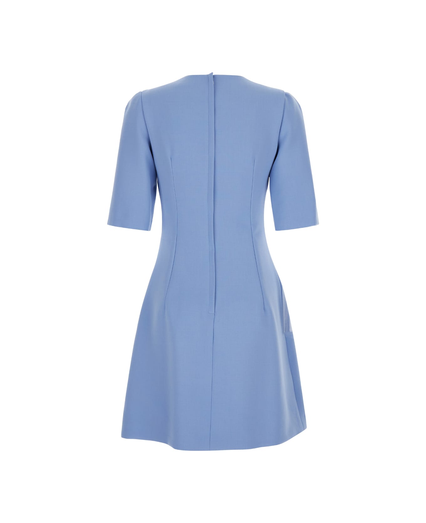 Dolce & Gabbana Wool Crepe Dress - Blu