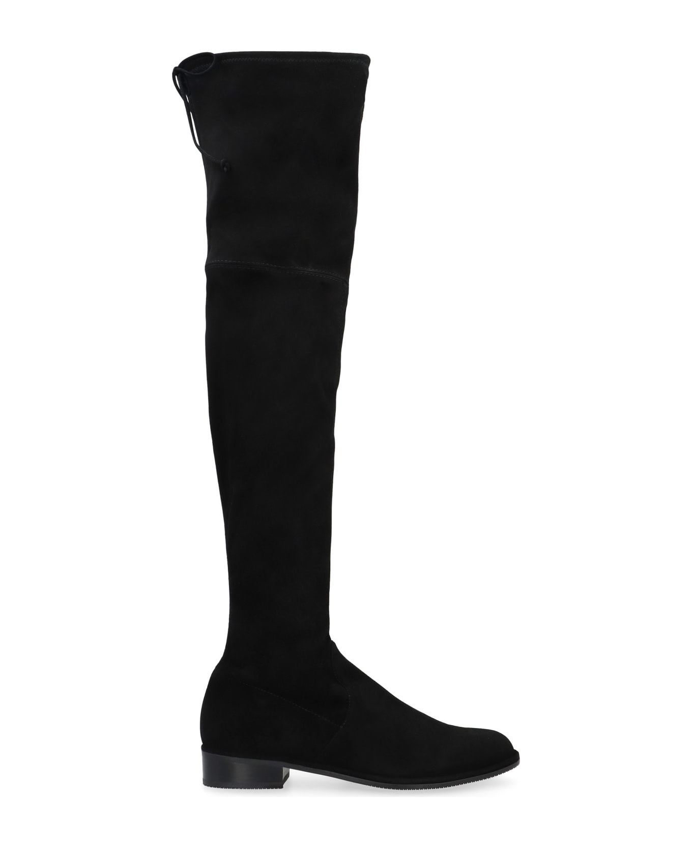 Stuart Weitzman Lowland Stretch Suede Over The Knee Boots - black