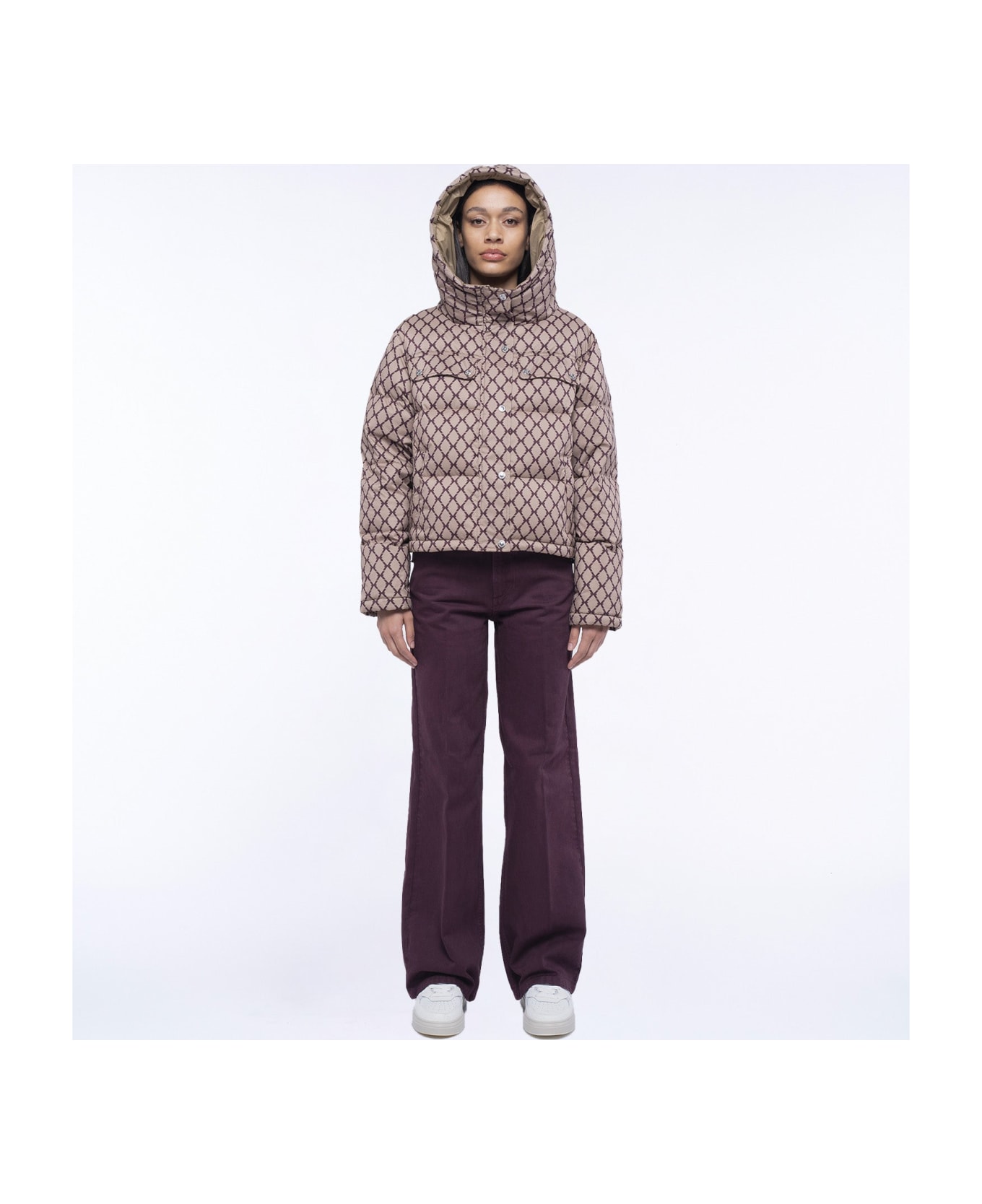 John Richmond Short Down Jacket With Hood - FANTASIA