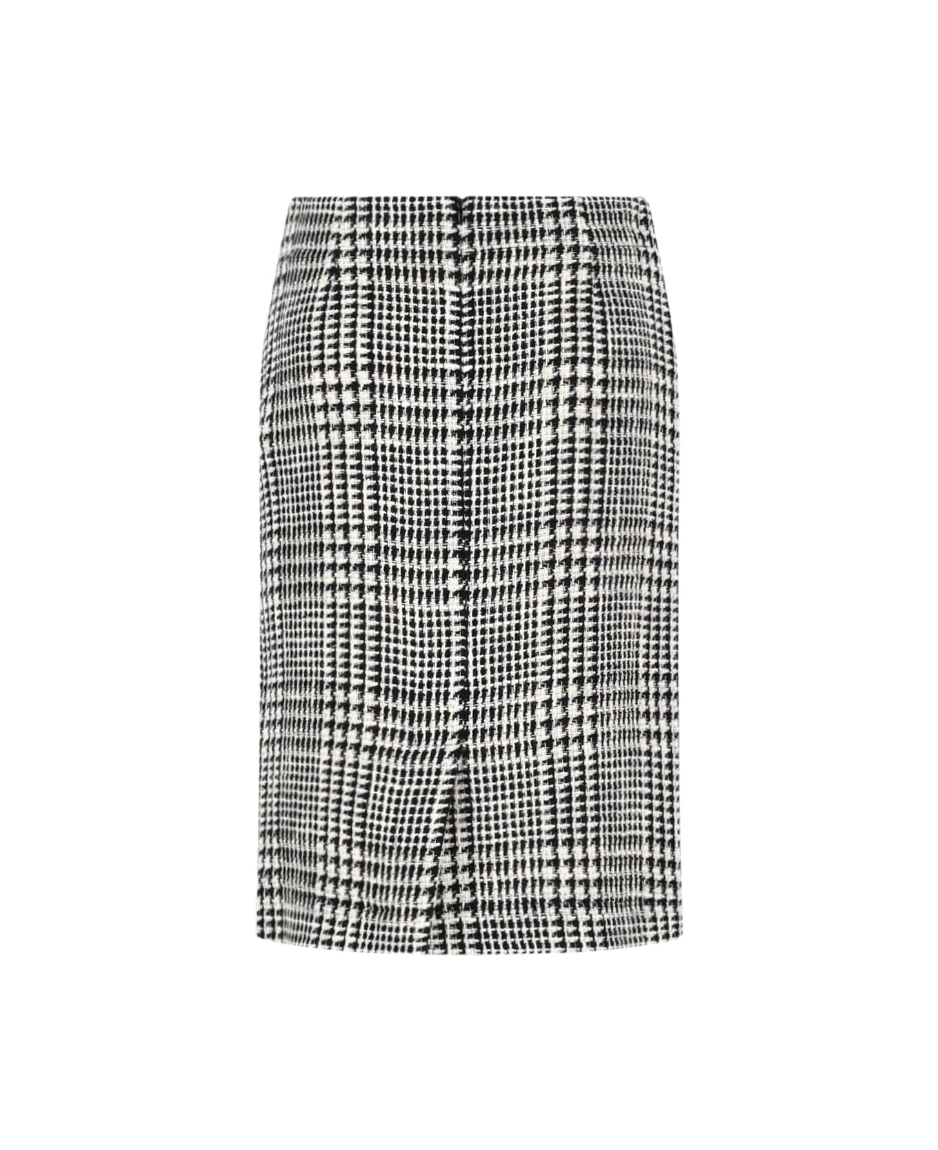 Gianluca Capannolo Pied De Poule Midi Skirt - Black  