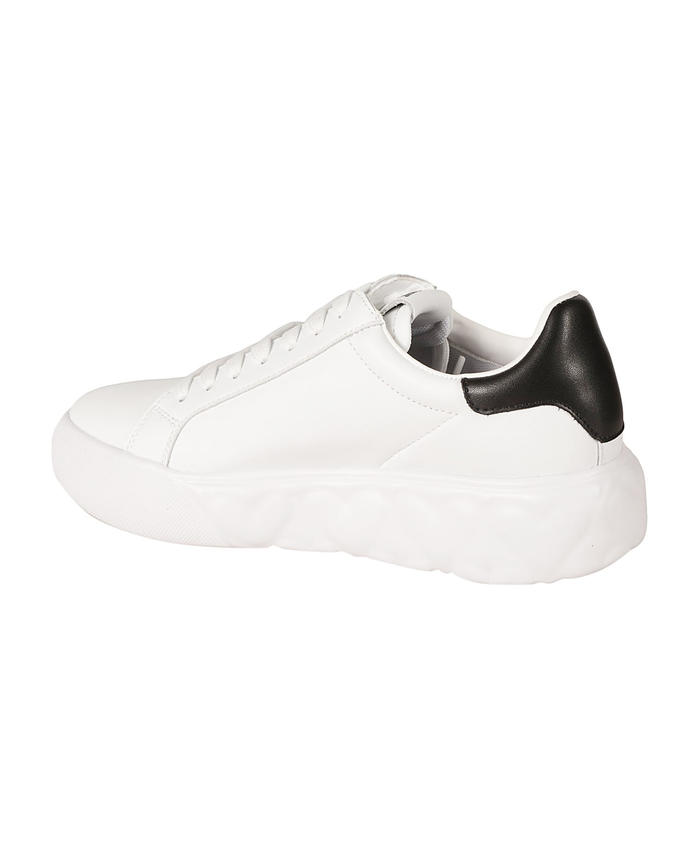 Love Moschino Heart 45 Sneakers - White/Black