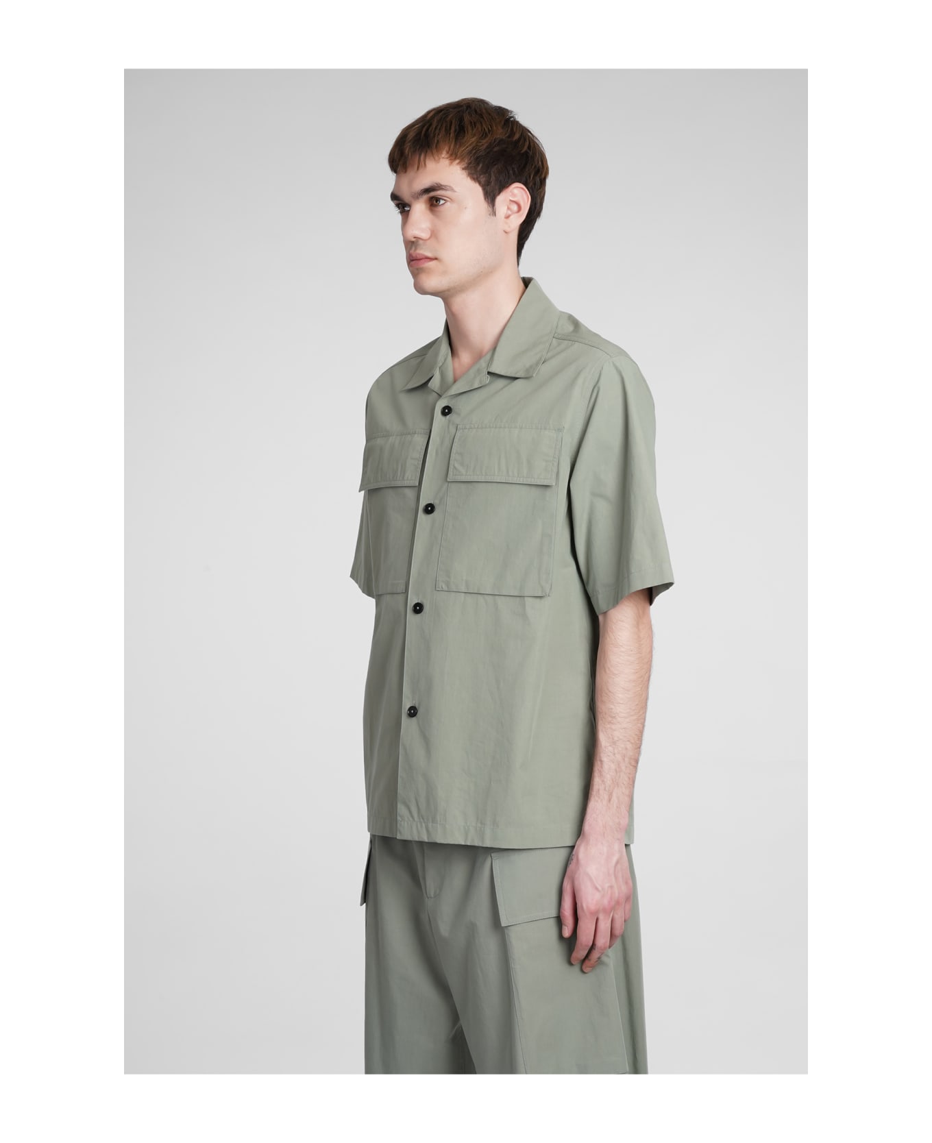 Jil Sander Shirt In Green Cotton - 319