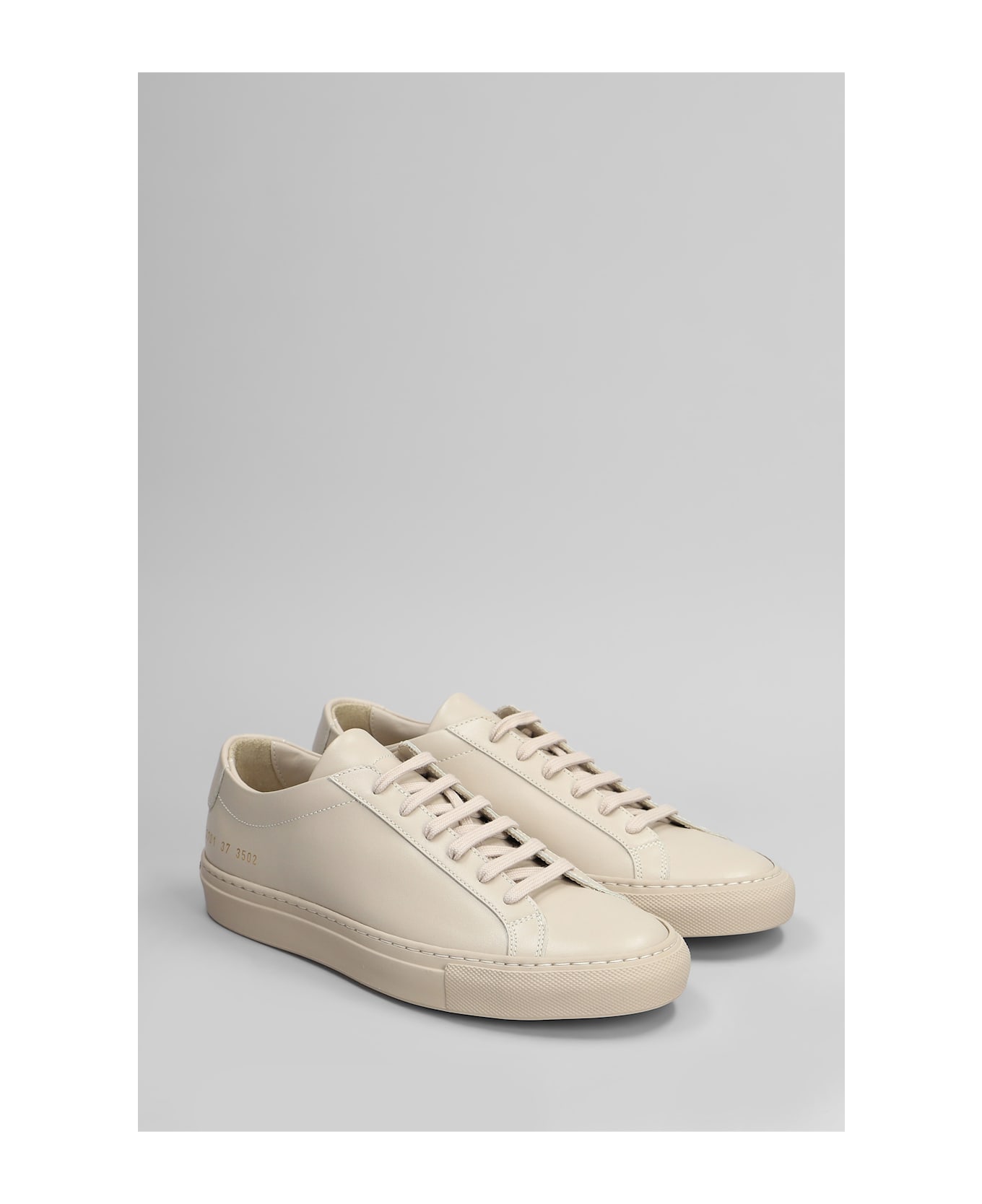 Common Projects Original Achilles Sneakers In Beige Leather - beige