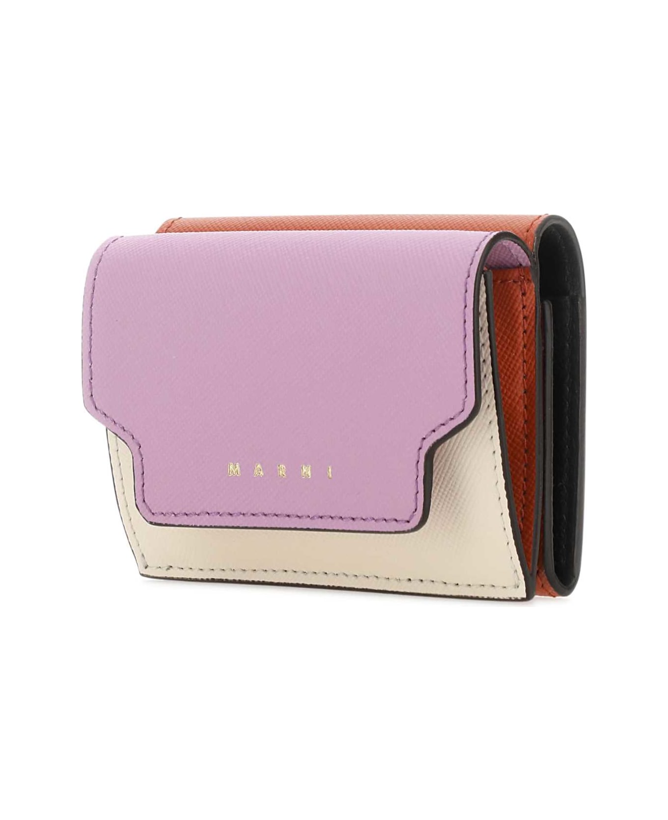 Marni Multicolor Leather Wallet - TALCLIGHTLILATABASCO 財布
