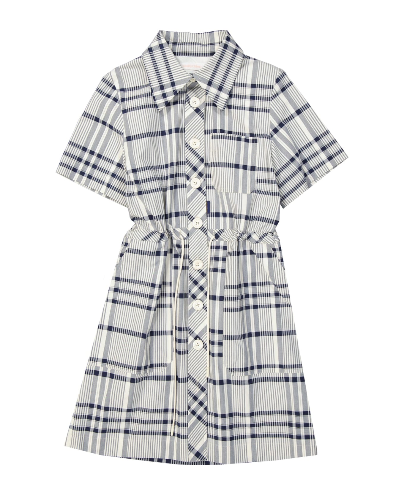 See by Chloé Cotton Printed Dress - Blue