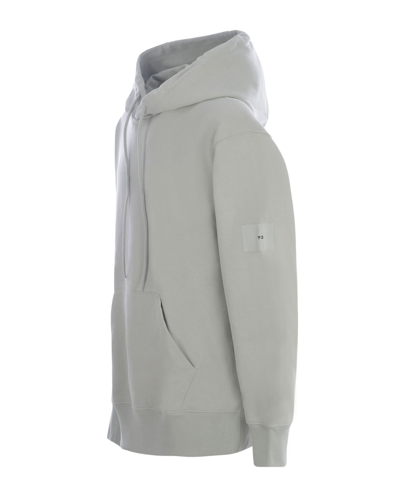 Y-3 Hooded Sweatshirt Y-3 In Cotton - Grigio