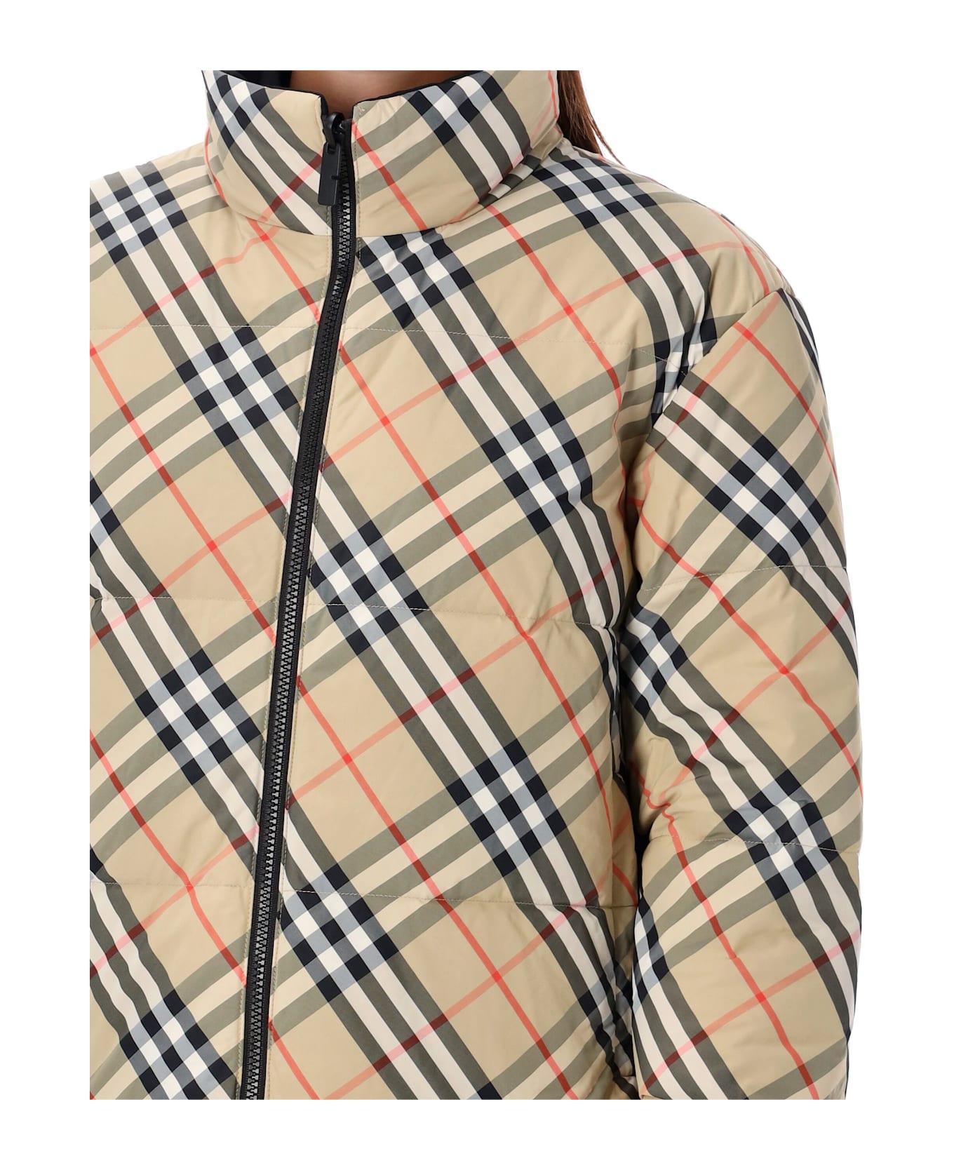 Burberry London Checked Down Jacket - SAND IP CHECK