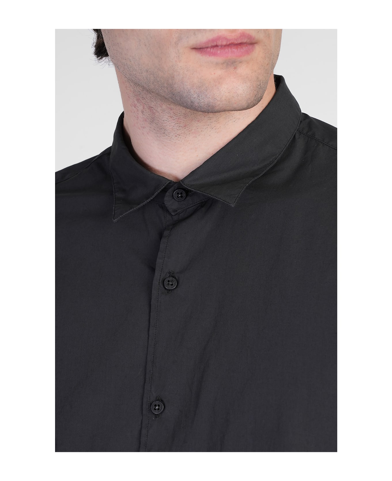 costumein Domenico Shirt In Black Cotton - black