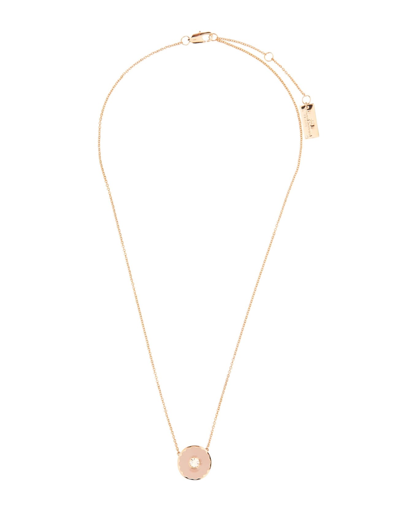 Marc Jacobs The Medallion Pendant Necklace - Pink