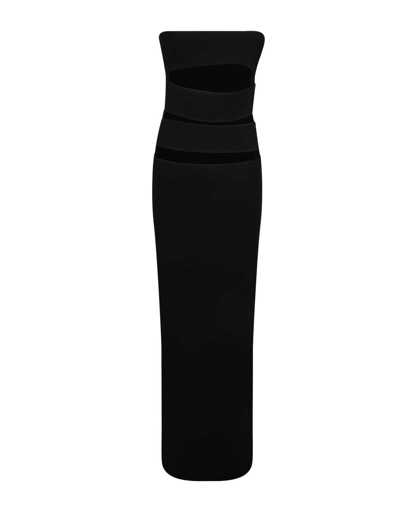 Monot Black Long Dress - Black