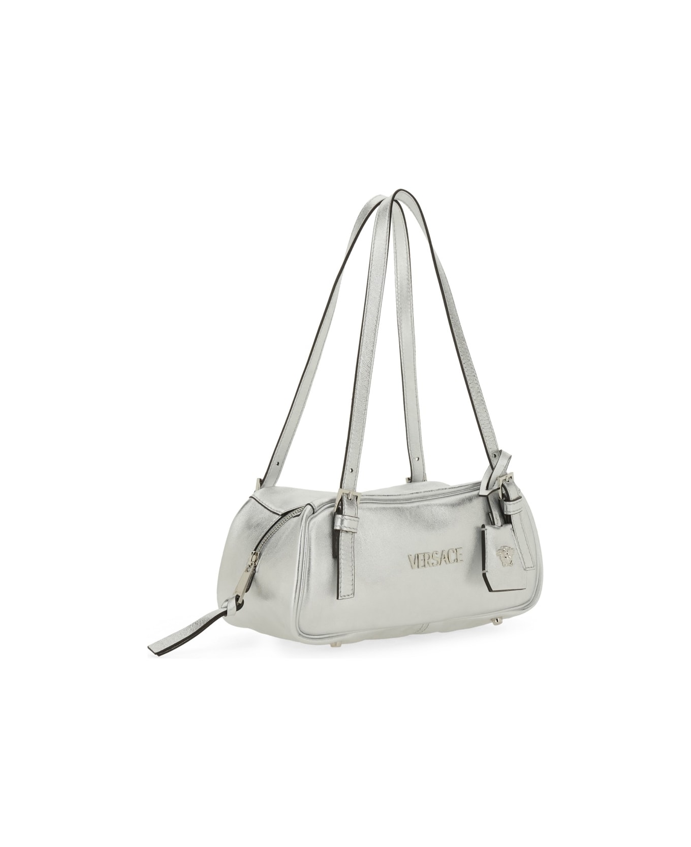Versace Shoulder Bag "bowling Tag" - SILVER