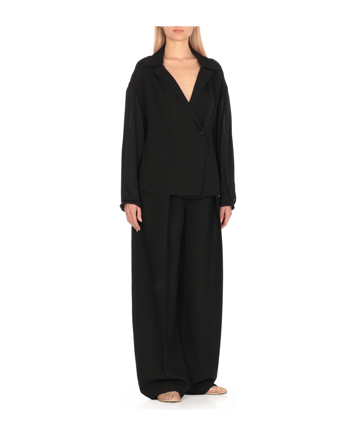 Khaite Silk Top - Black