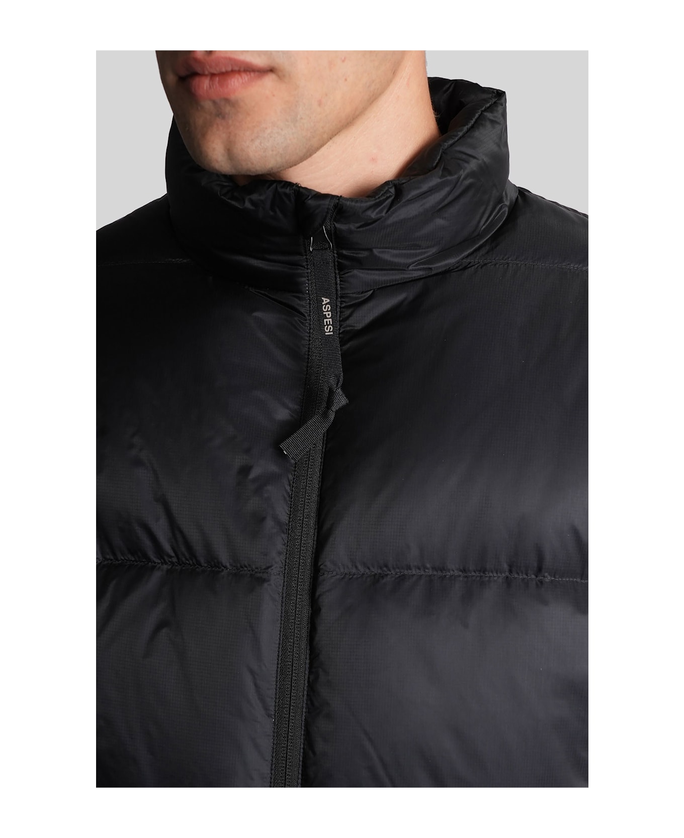 Aspesi Noguchi Puffer In Black Polyester - black