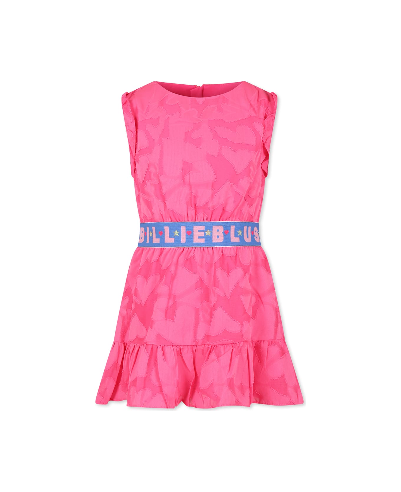 Billieblush Pink Dress For Girl With Hearts - Pink