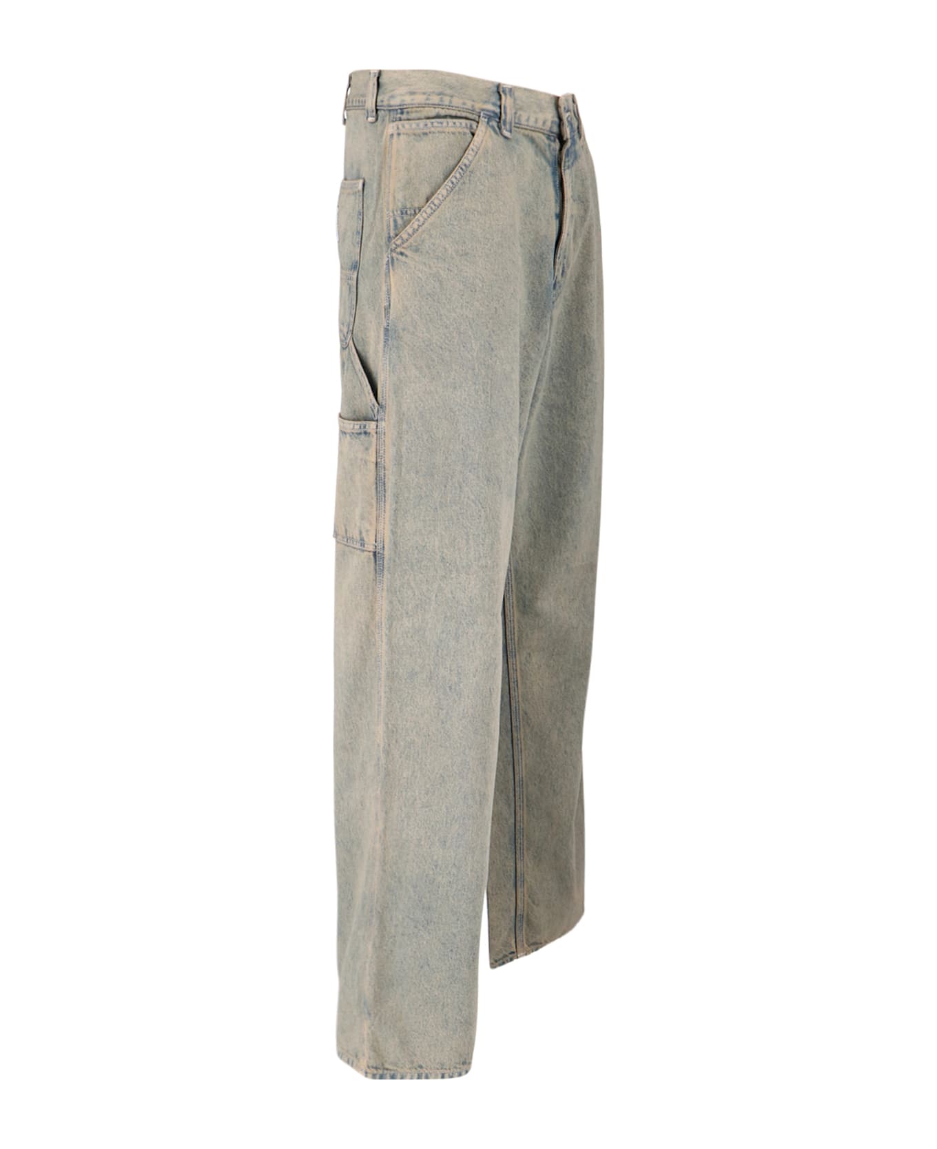 Carhartt Straight 'brandon' Jeans - Fugd Blue / Leather