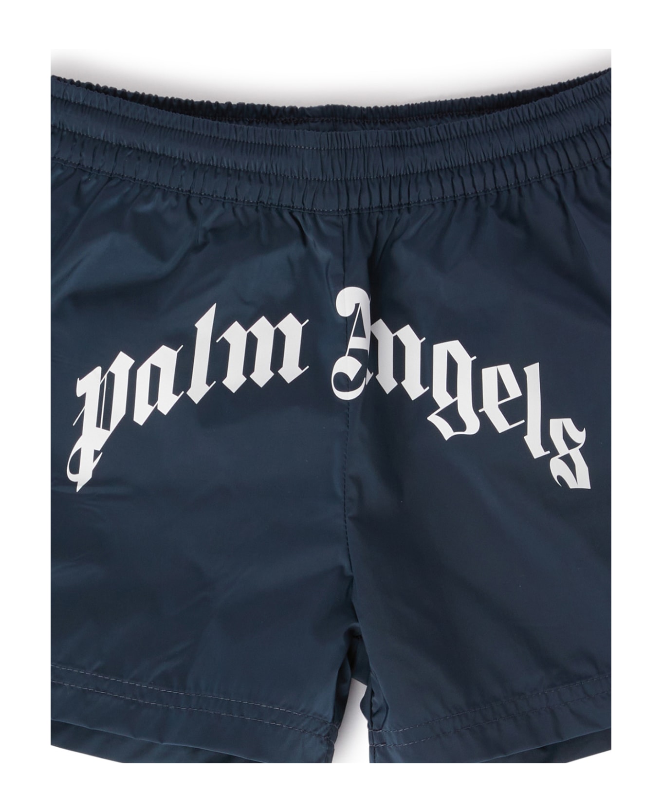 Palm Angels Navy Blue Swim Shorts With Front Logo | italist, ALWAYS ...