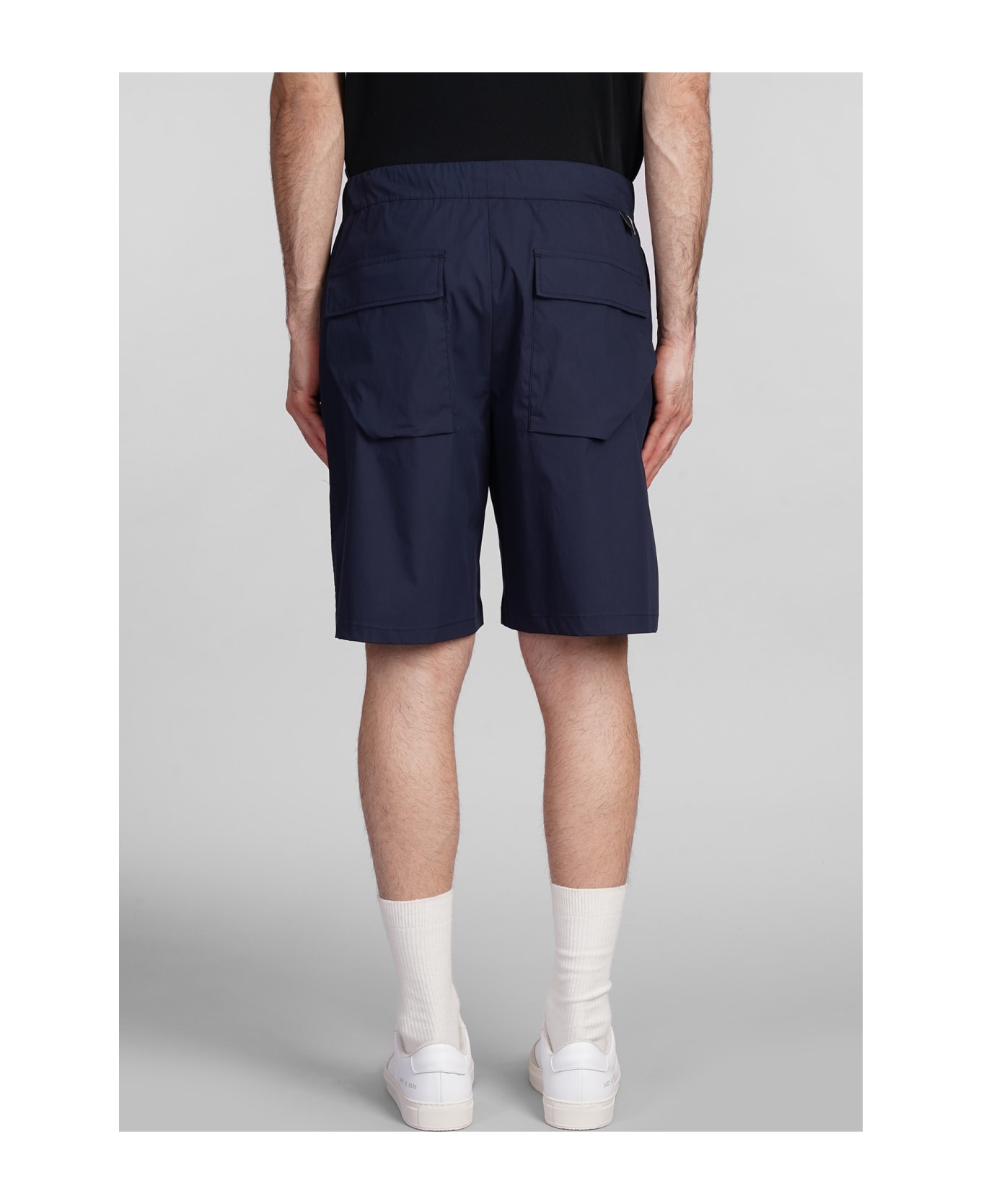 Low Brand Combo Shorts In Blue Cotton - blue ショートパンツ