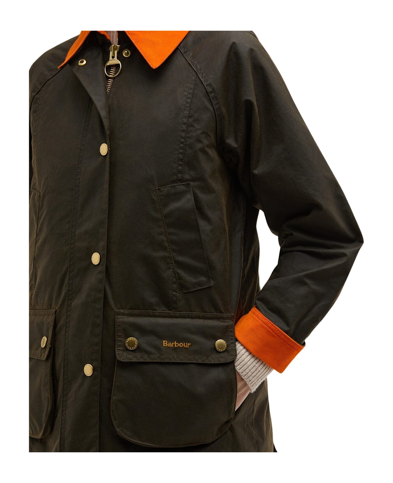 Barbour Icons Modern Beadnell Wax Jkt - Olive Ancient