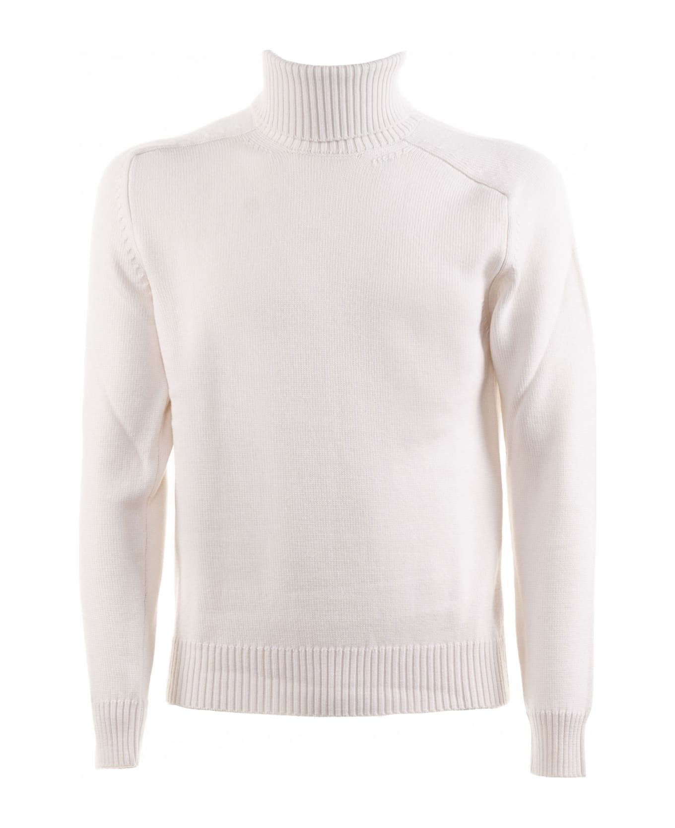 Paolo Pecora Turtleneck Wool Sweater Paolo Pecora - WHITE ニットウェア
