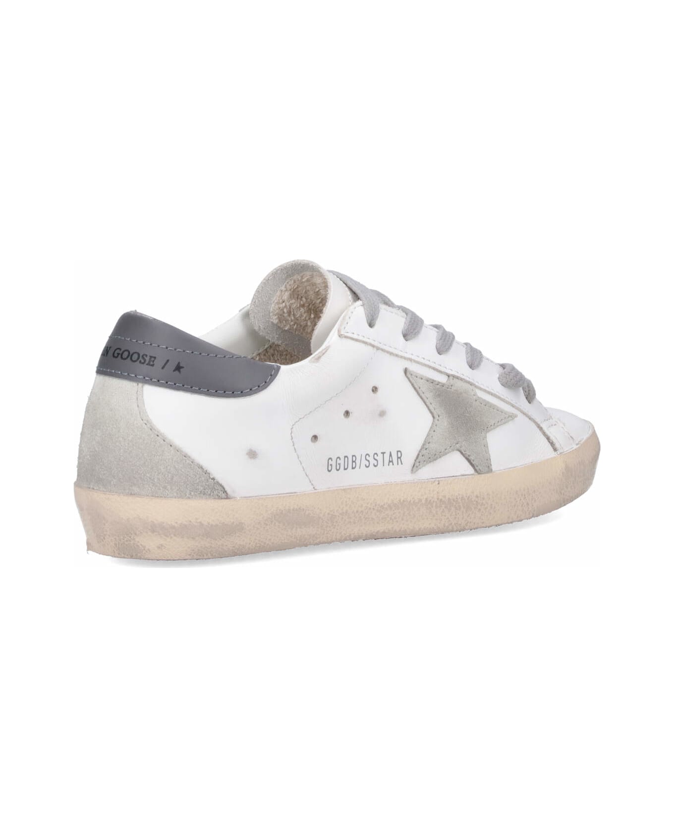 Golden Goose 
super Star
 Sneakers - White/ice/dark Gray
