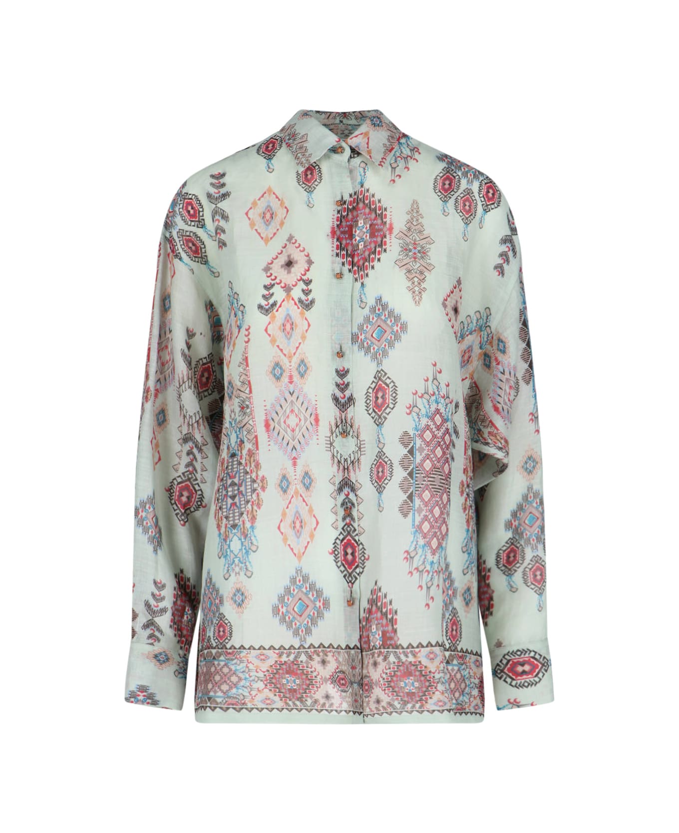 Ermanno Scervino Geometric Pattern Shirt - Green
