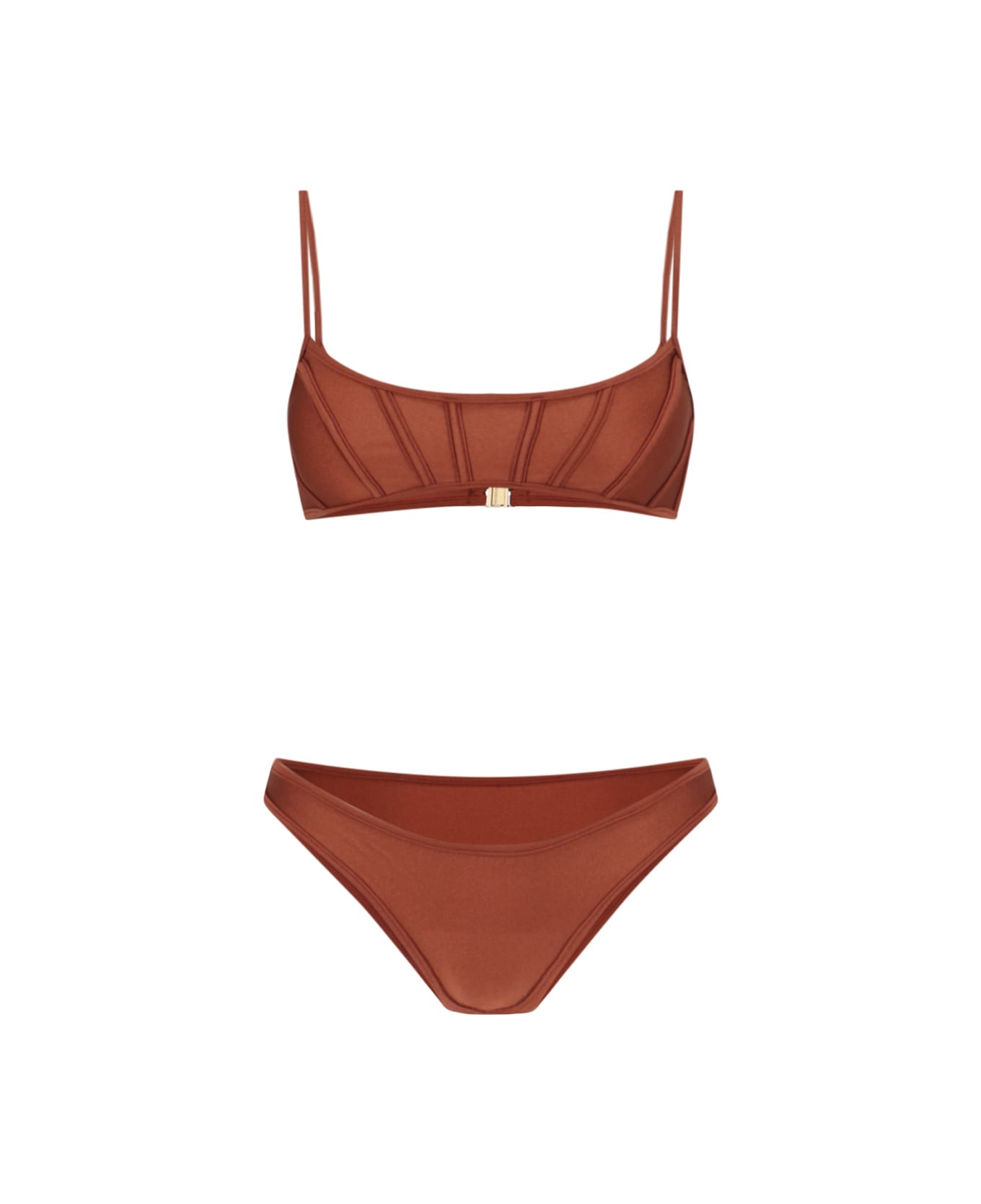Zimmermann 'corset Alight' Bikini Set - Brown