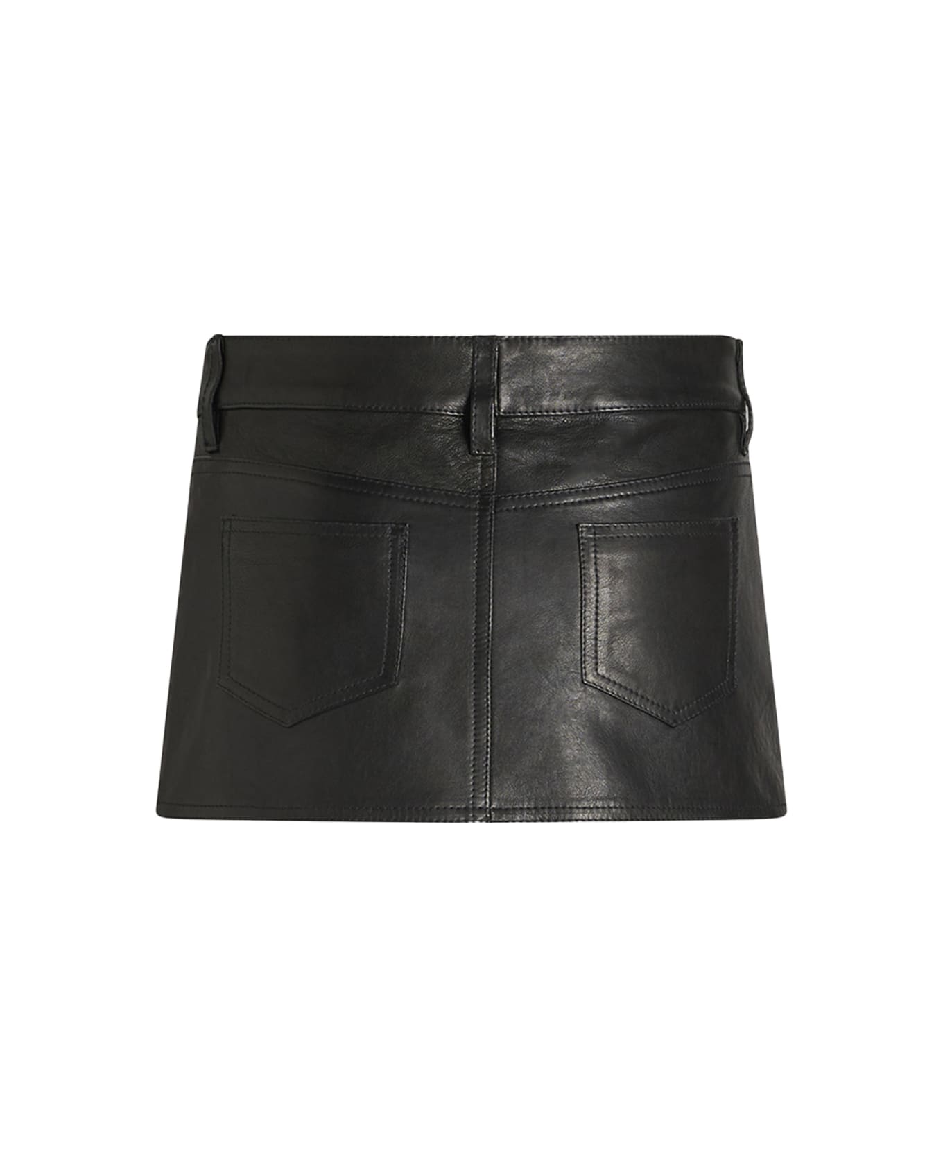 Etro Black Nappa Mini Skirt - Black