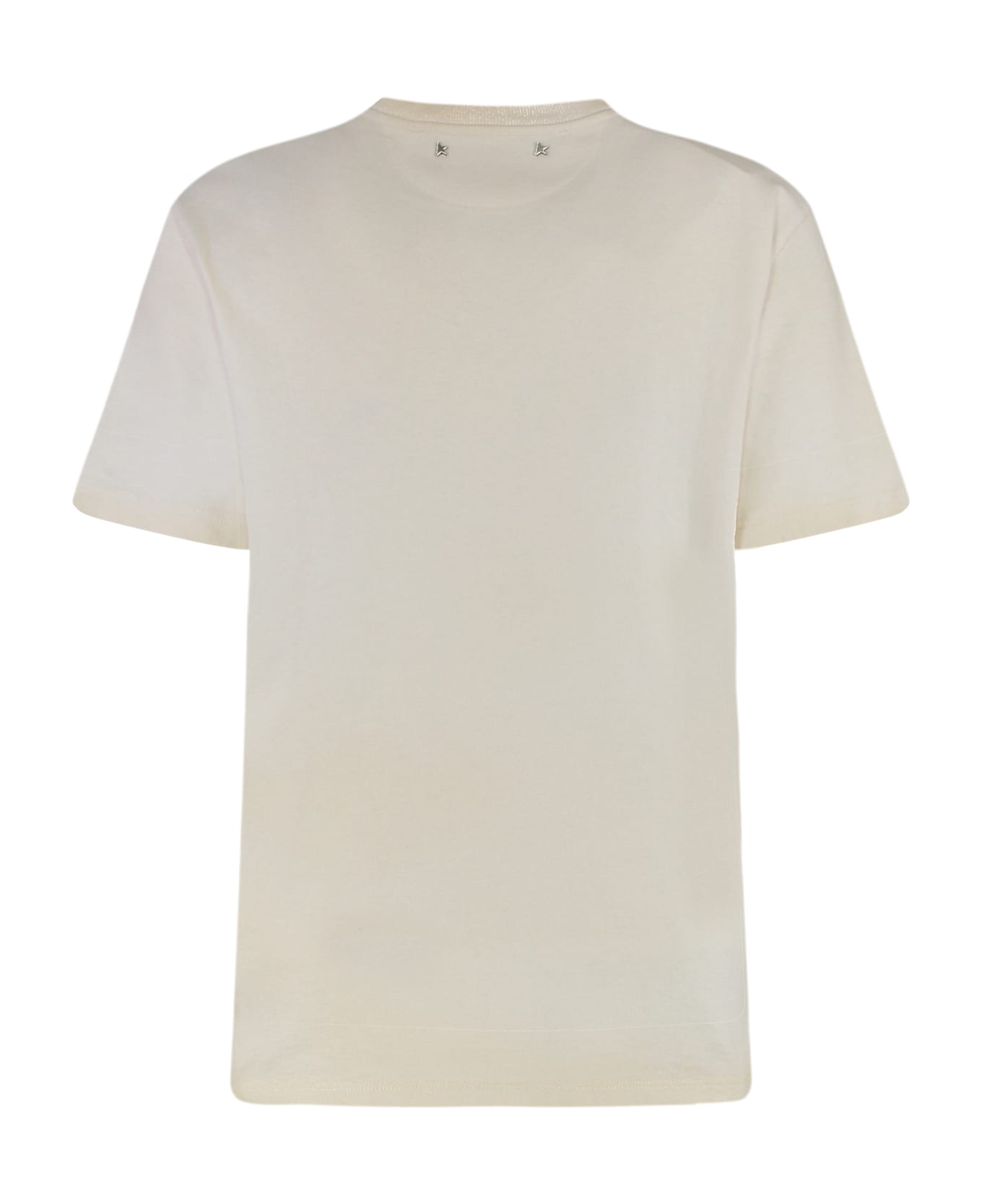 Golden Goose Cotton Crew-neck T-shirt - Ecru