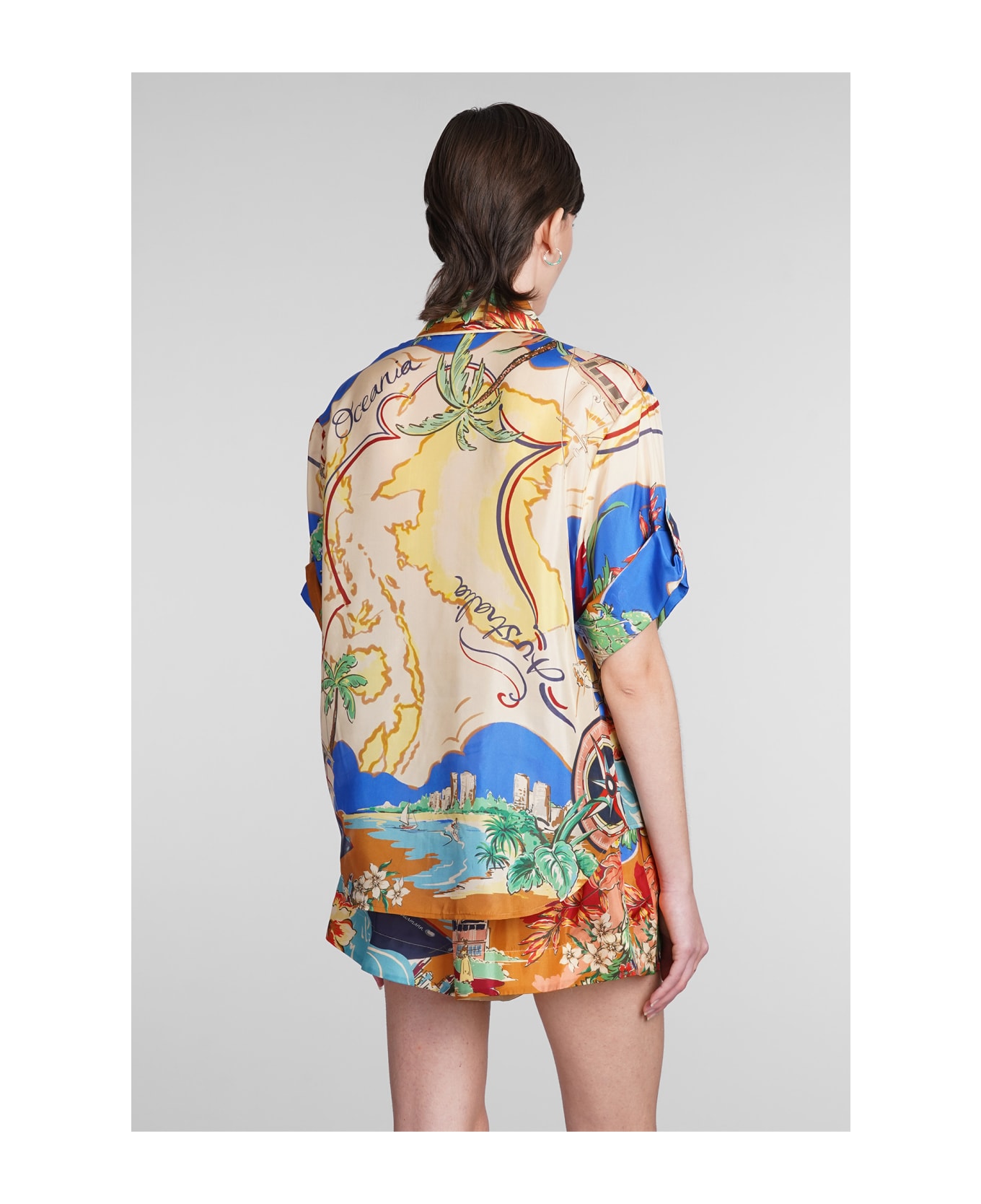 Zimmermann Alight Shortsleeved Shirt - Multicolour