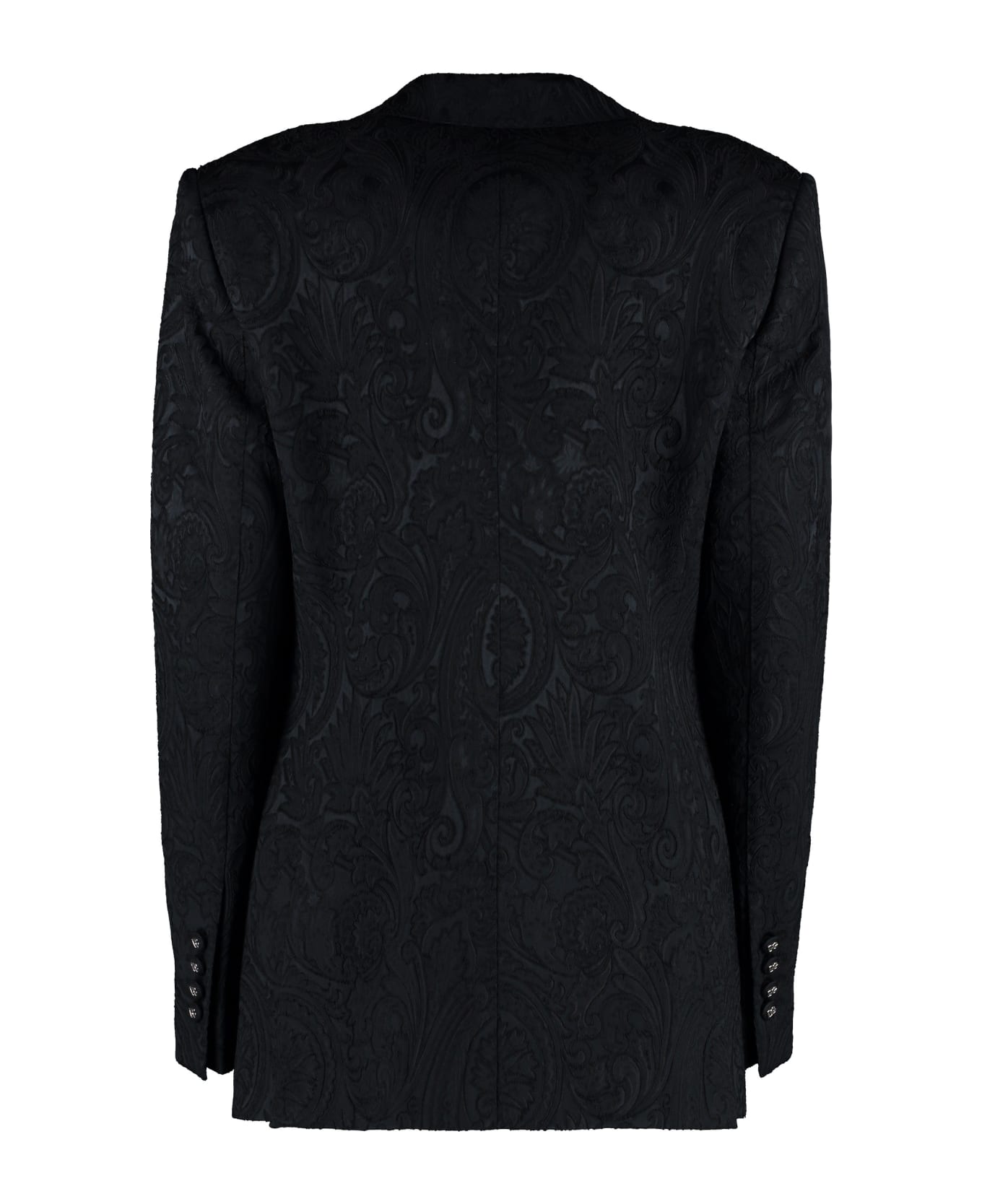 Dolce & Gabbana Brocade Sigle-breasted Blazer - black
