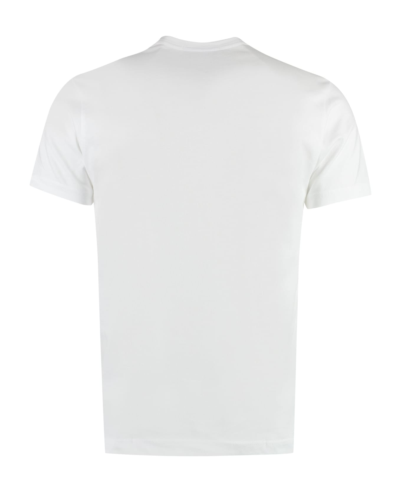 Comme des Garçons Shirt Printed Cotton T-shirt - White