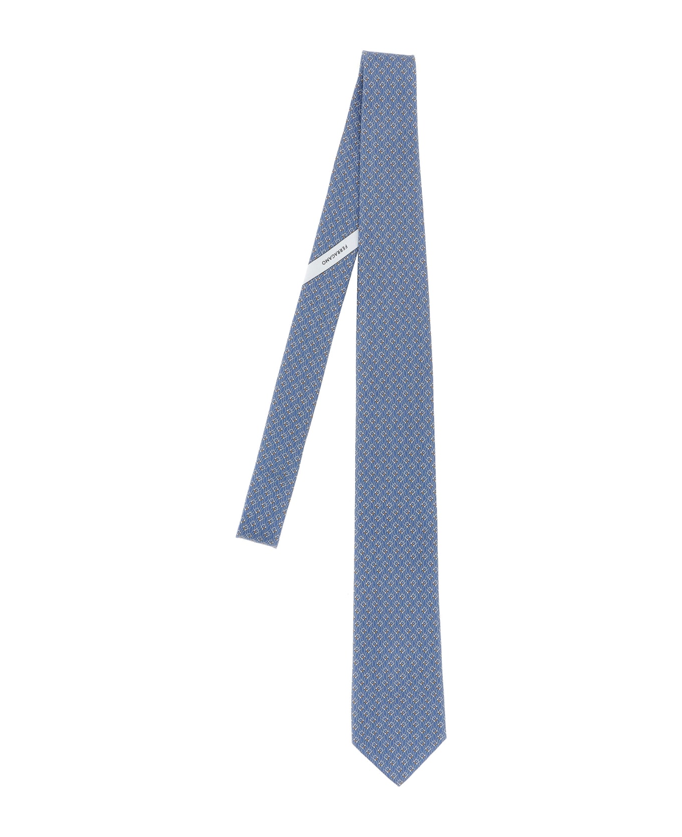 Ferragamo 'tetris' Tie - Gnawed Blue ネクタイ