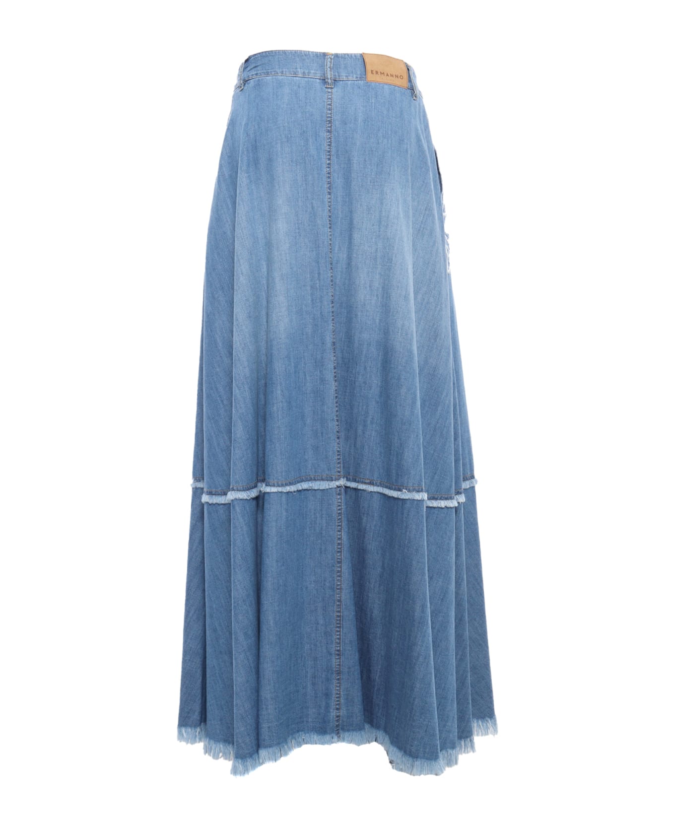 Ermanno Ermanno Scervino Long Denim Skirt - LIGHT BLUE スカート