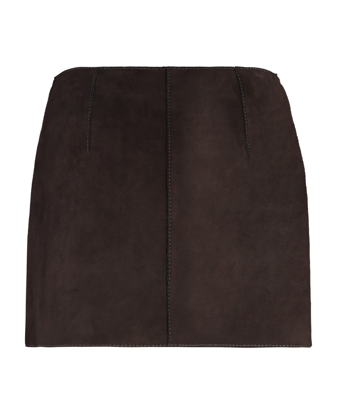 Parosh Monet Miniskirt - brown