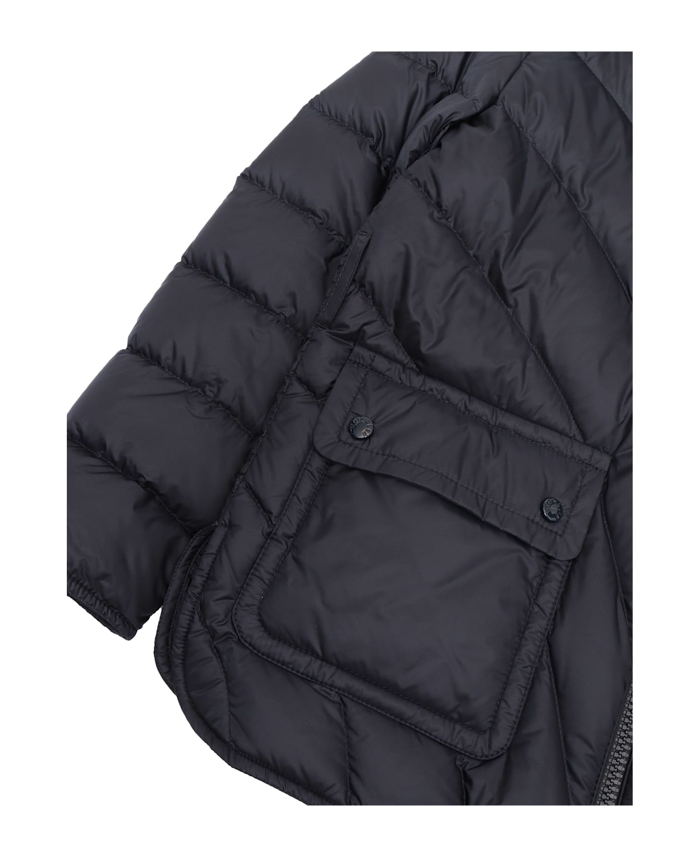 Moncler Argenno Short Parka - BLUE