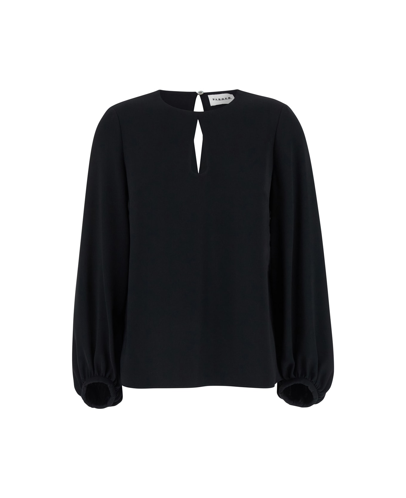 Parosh Black Cut-out Blouse In Light Fabric Woman - Black