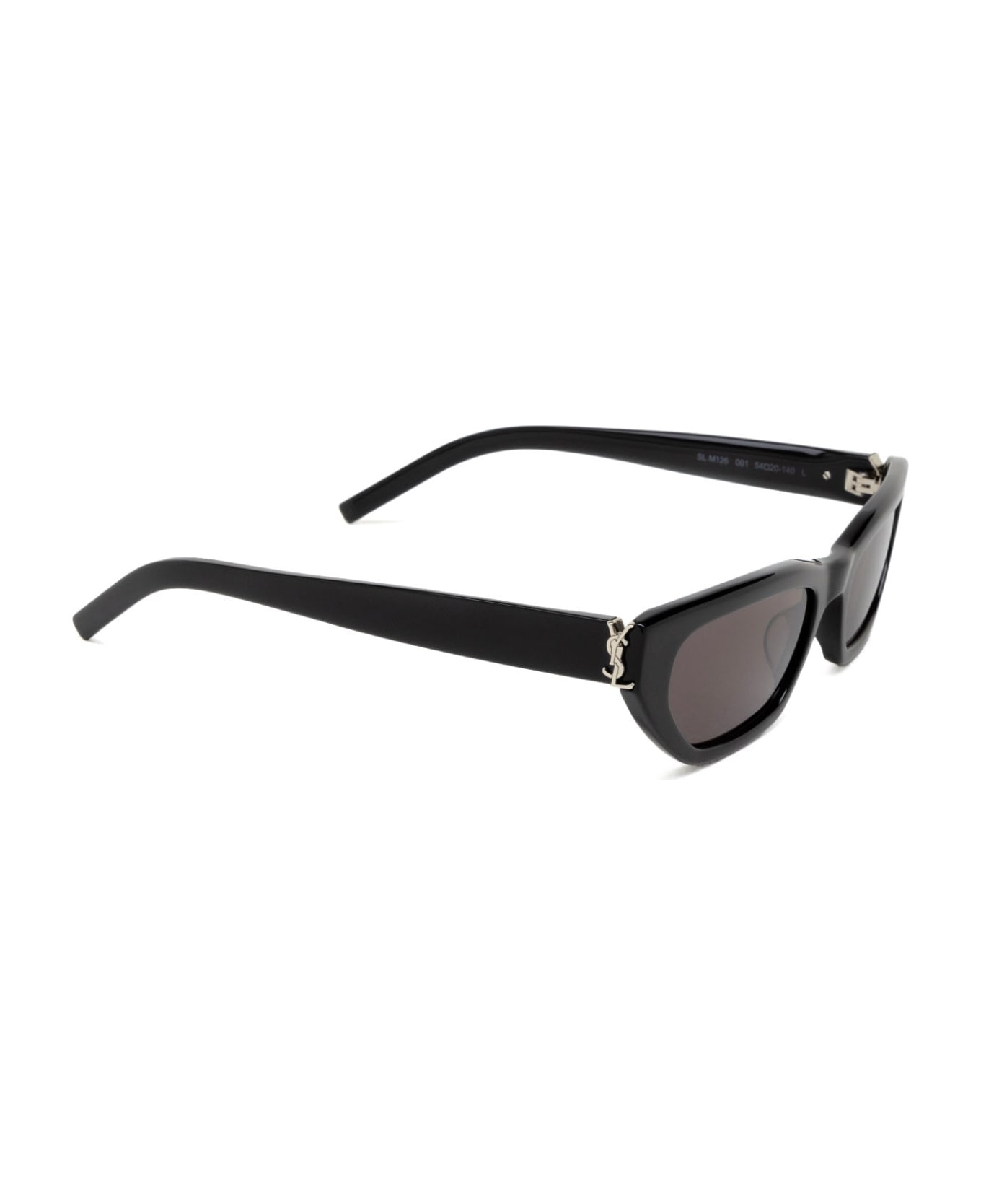Saint Laurent Eyewear Sl M126 Black Sunglasses | italist