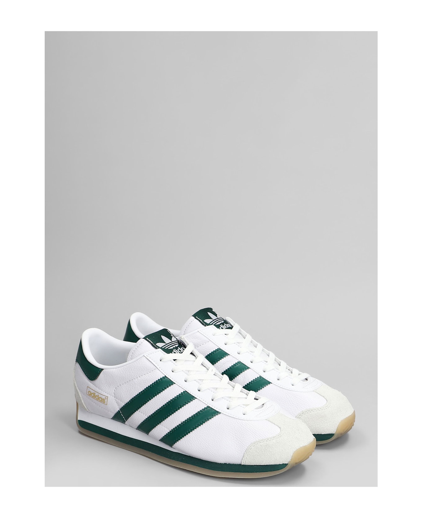 Adidas Country Japan Sneakers In White Leather - white
