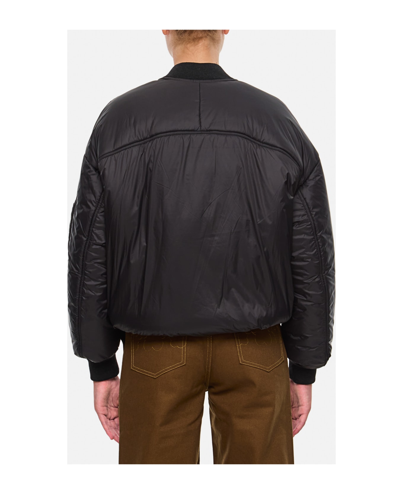 Mordecai Padded Bomber Jacket - Black