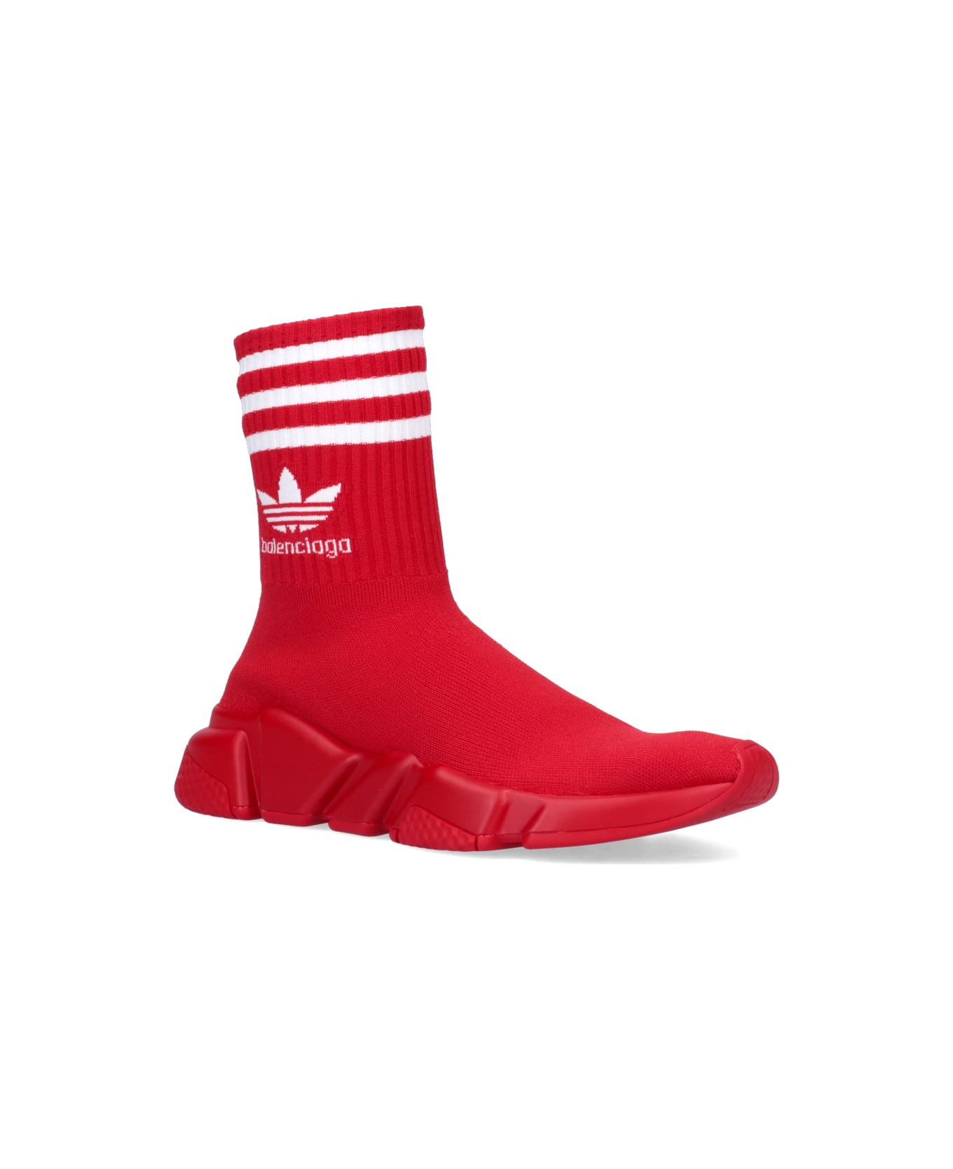 Balenciaga X Adidas -speed Trainers Knitted Sock-sneakers - red