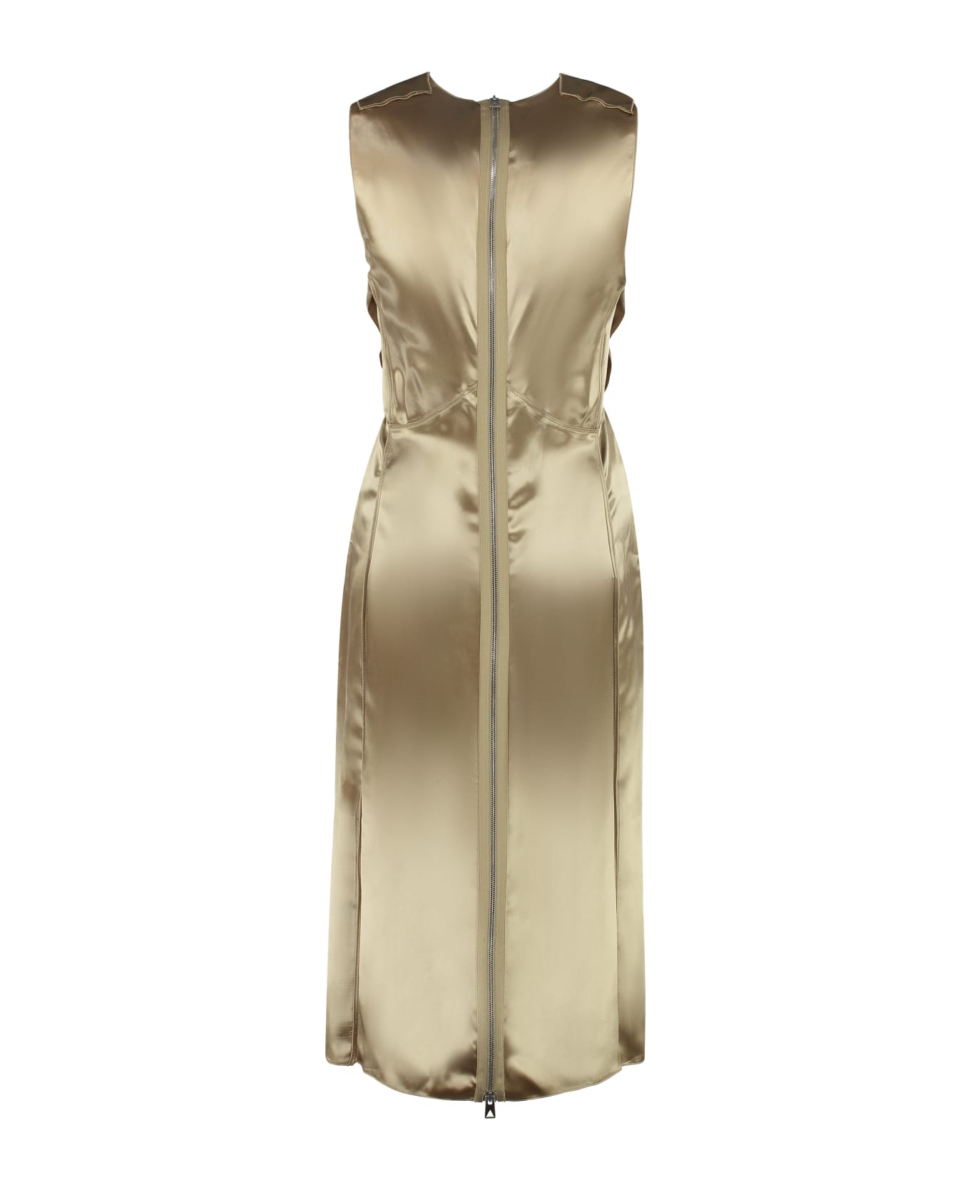 Bottega Veneta Fluid Satin Dress - Gold