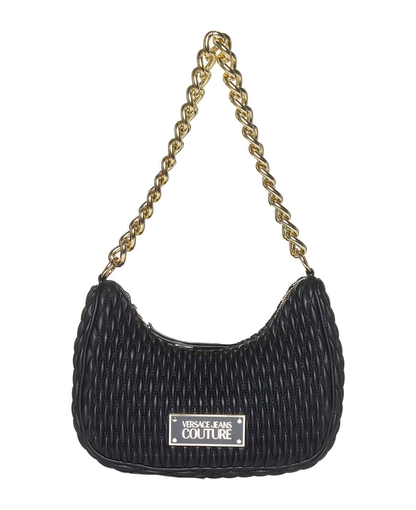 Versace Jeans Couture Shoulder Bag With Chain - Black