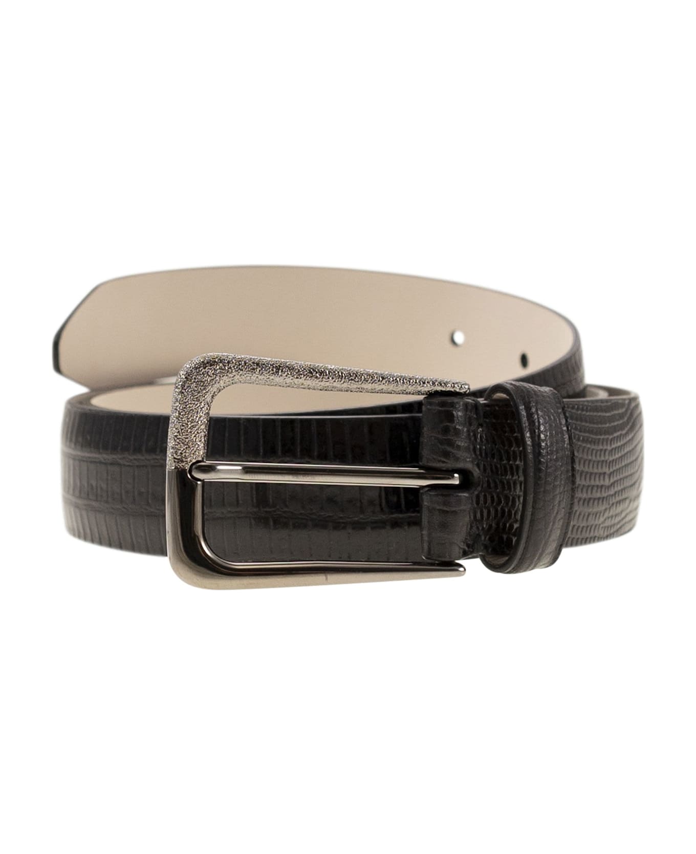 Brunello Cucinelli Leather Belt - Black