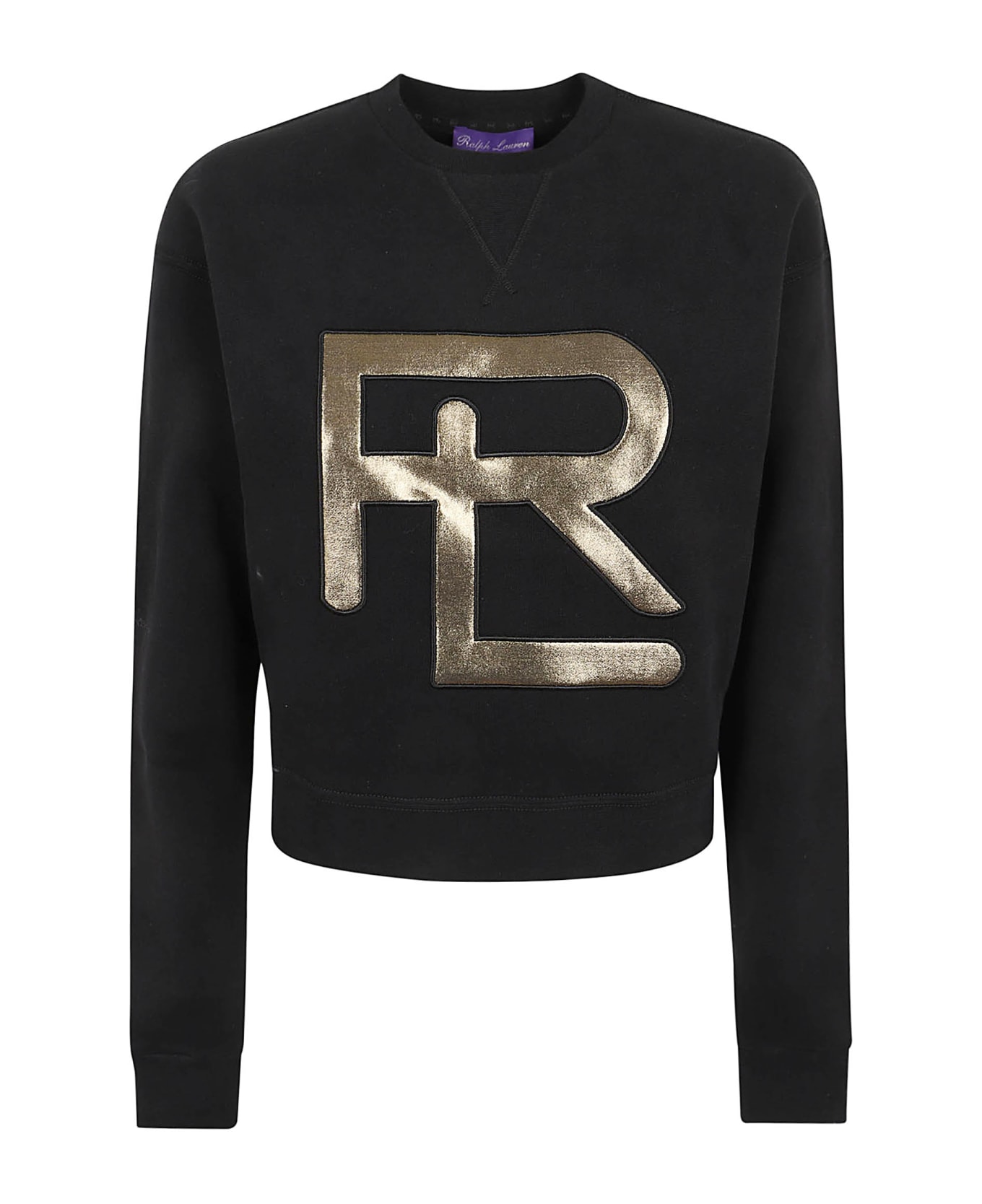 Ralph Lauren Foil Rl Cn-long Sleeve-pullover - Black