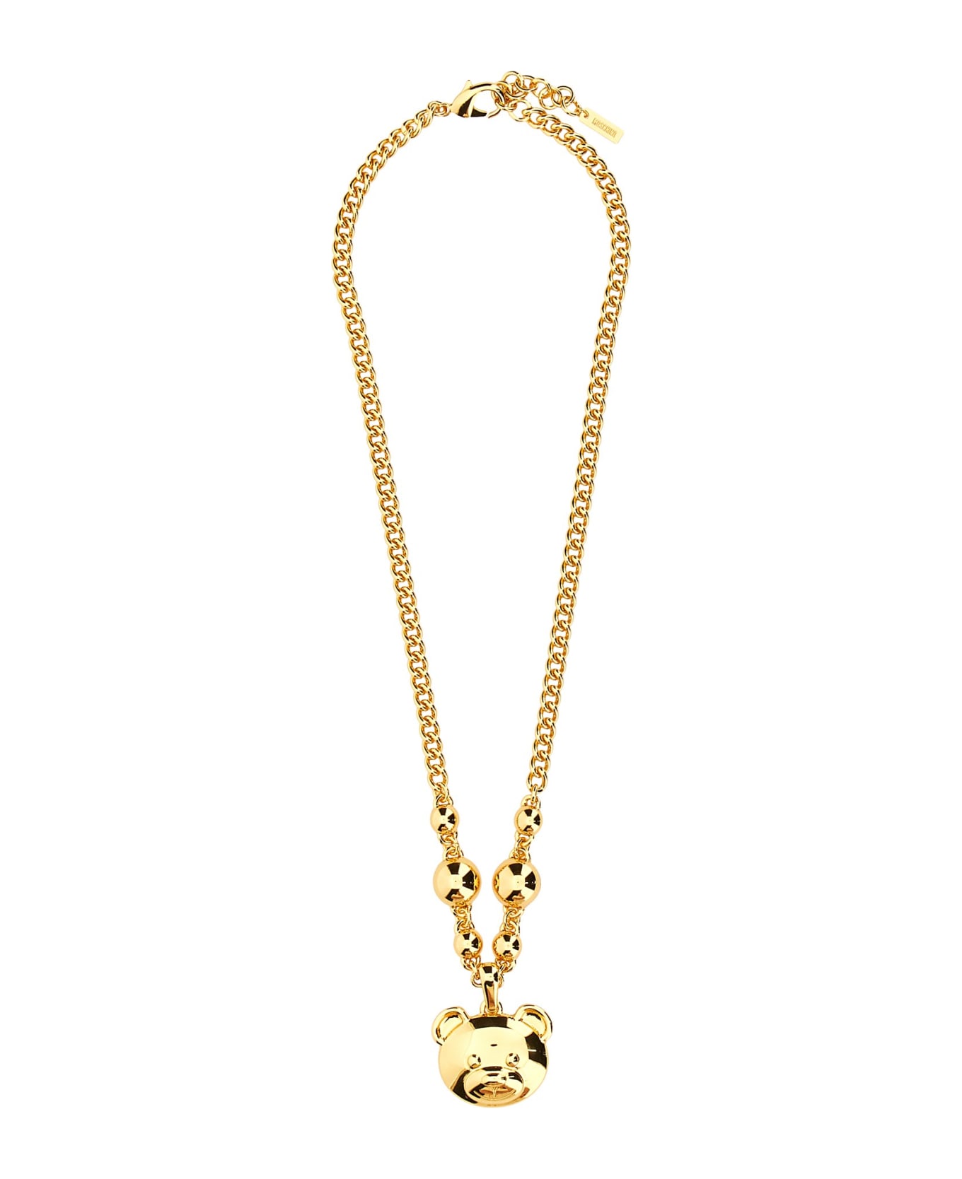 Moschino Teddy Pendant Necklace - GOLD