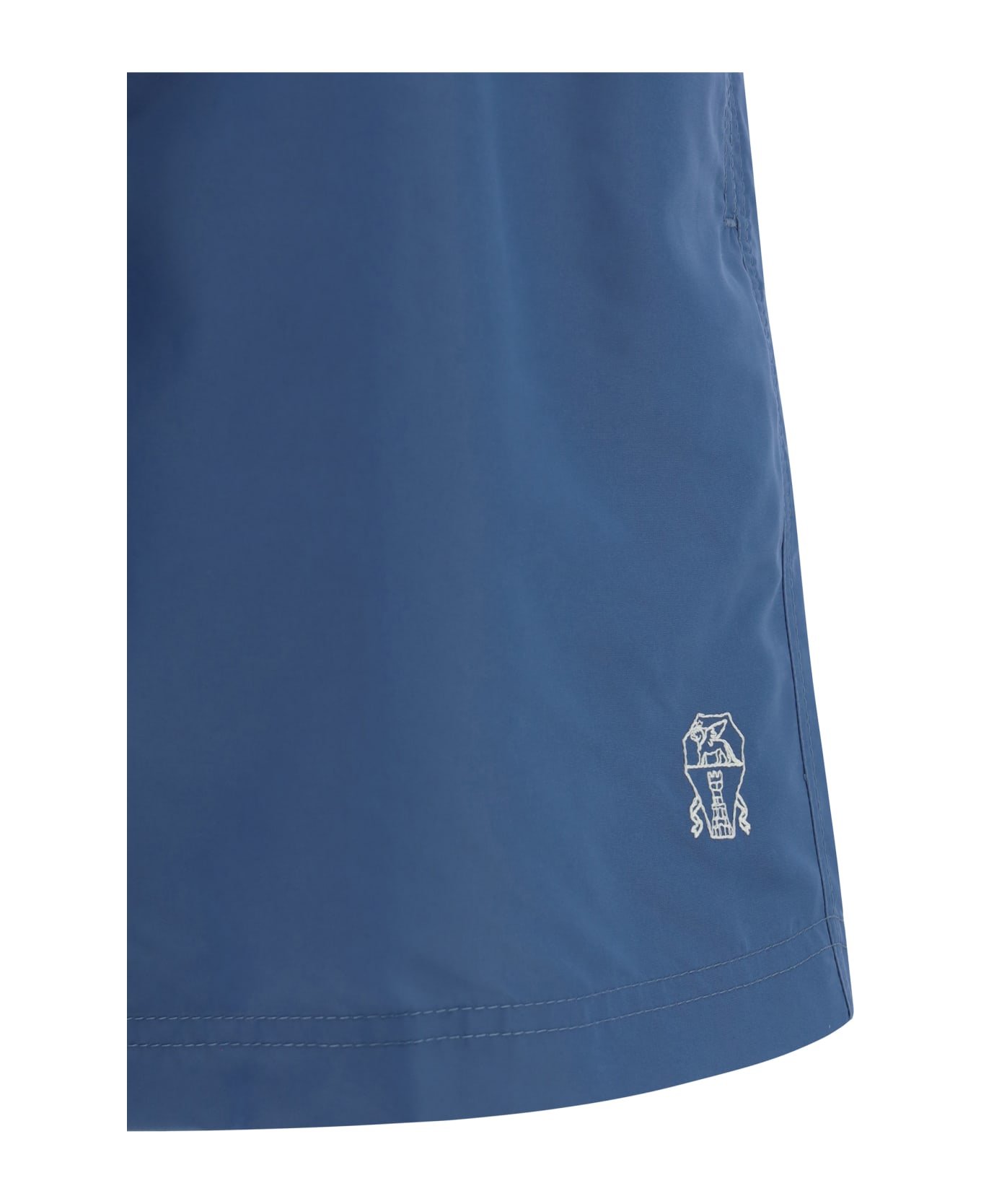 Brunello Cucinelli Swimsuit - Azzurro Denim+panama 水着
