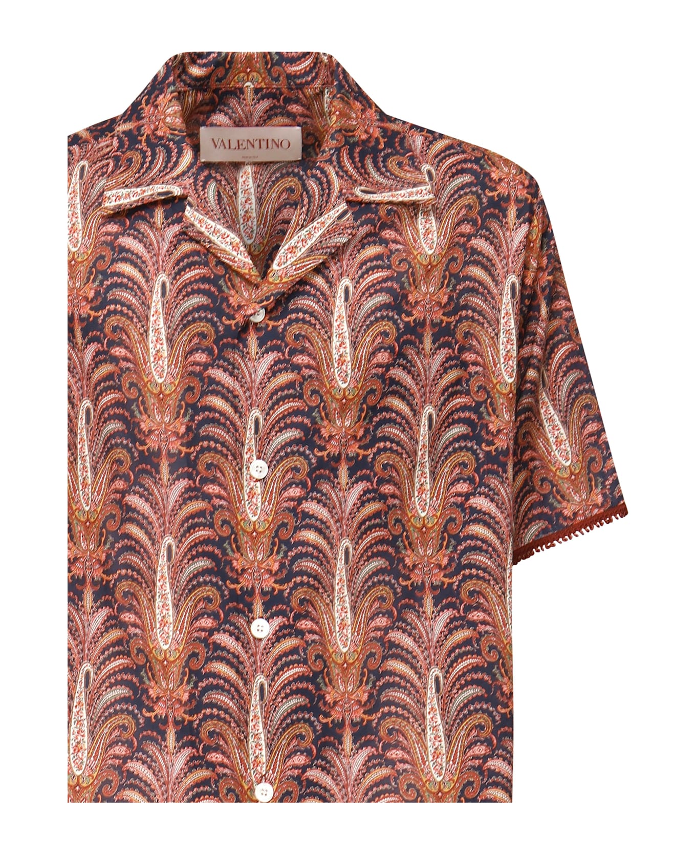 Valentino Garavani Cotton Shirt With Graphic Print - Red
